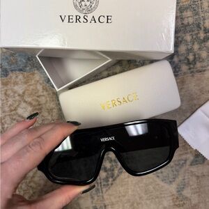 Versace Black Designer Sunglasses